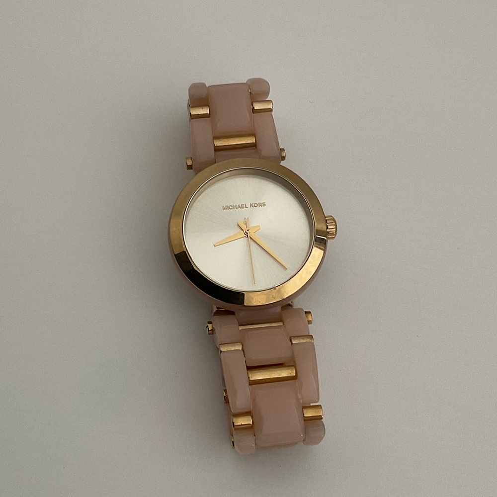 Michael Kors Gold and Pink Women's Watch